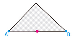 1. シートを二等辺三角形に切ります。