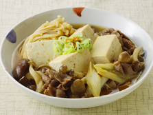 きのこ入り肉豆腐